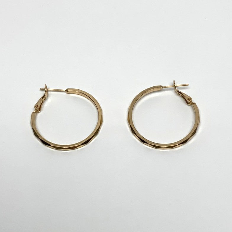 Textured Design Hoops