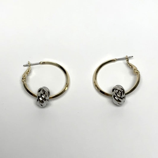 Knot Hoop Earrings