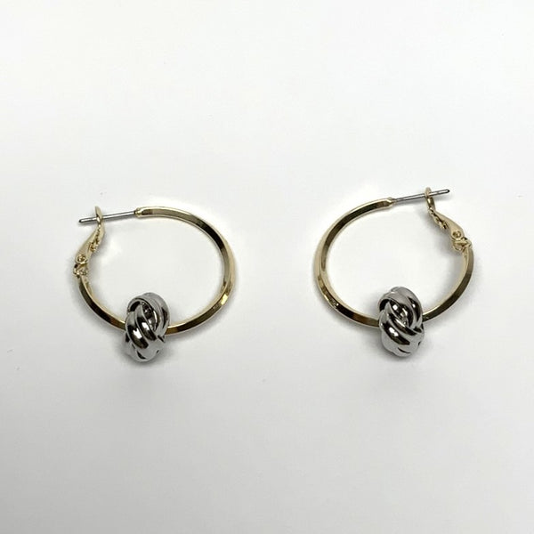 Knot Hoop Earrings