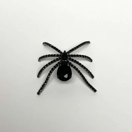 Crystal Spider Pin