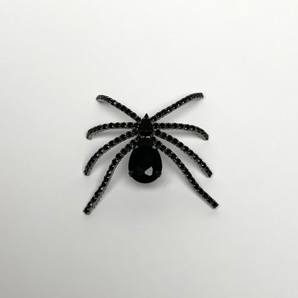 Crystal Spider Pin
