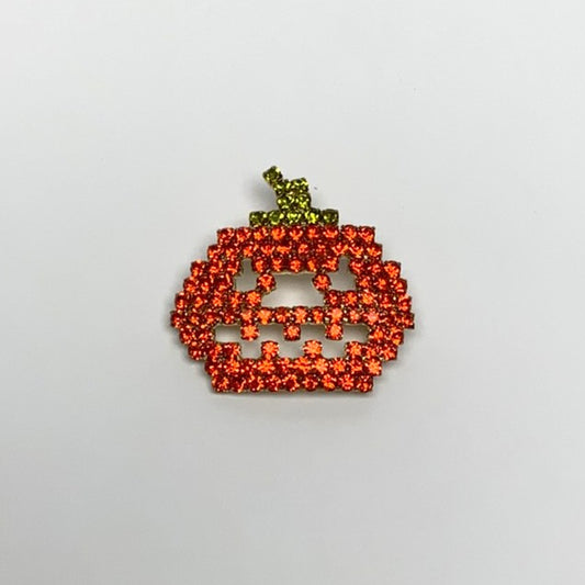 Crystal Jack O Lantern Pin