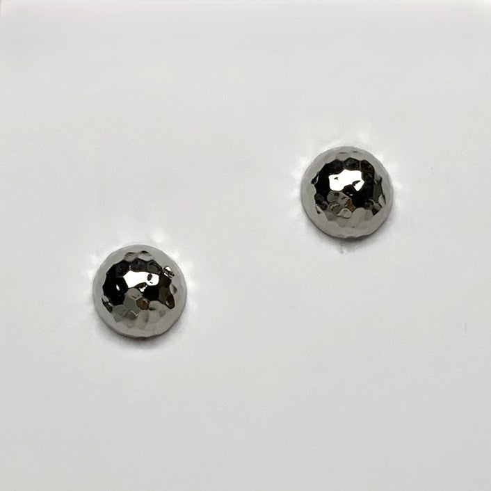 Textured Dome Clip On Earrings