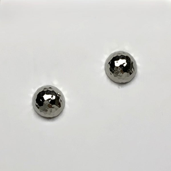 Textured Dome Clip On Earrings