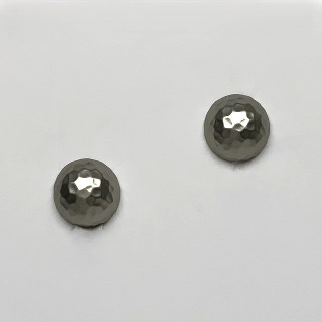 Textured Dome Clip On Earrings