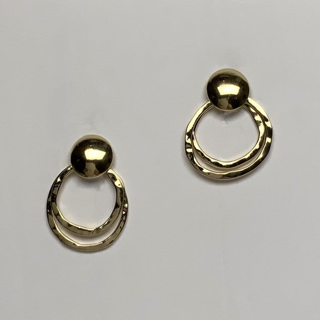 Clip On Layered Circle Earrings