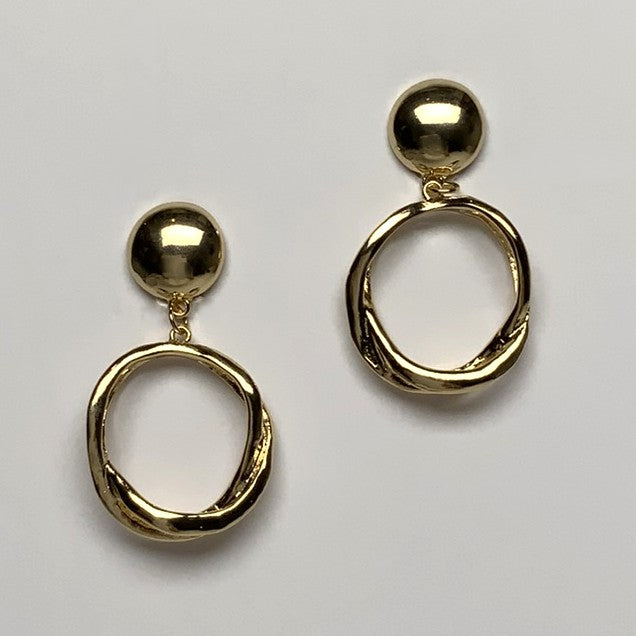 Intertwined Clip On Earrings
