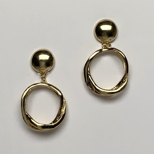 Intertwined Clip On Earrings