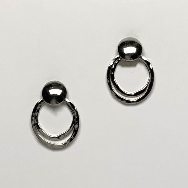 Clip On Layered Circle Earrings