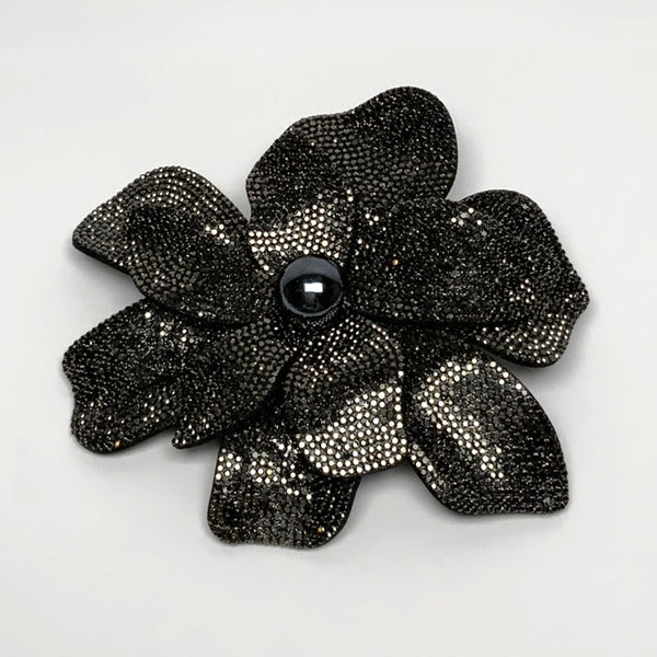 Rhinestone Statement Flower Pin