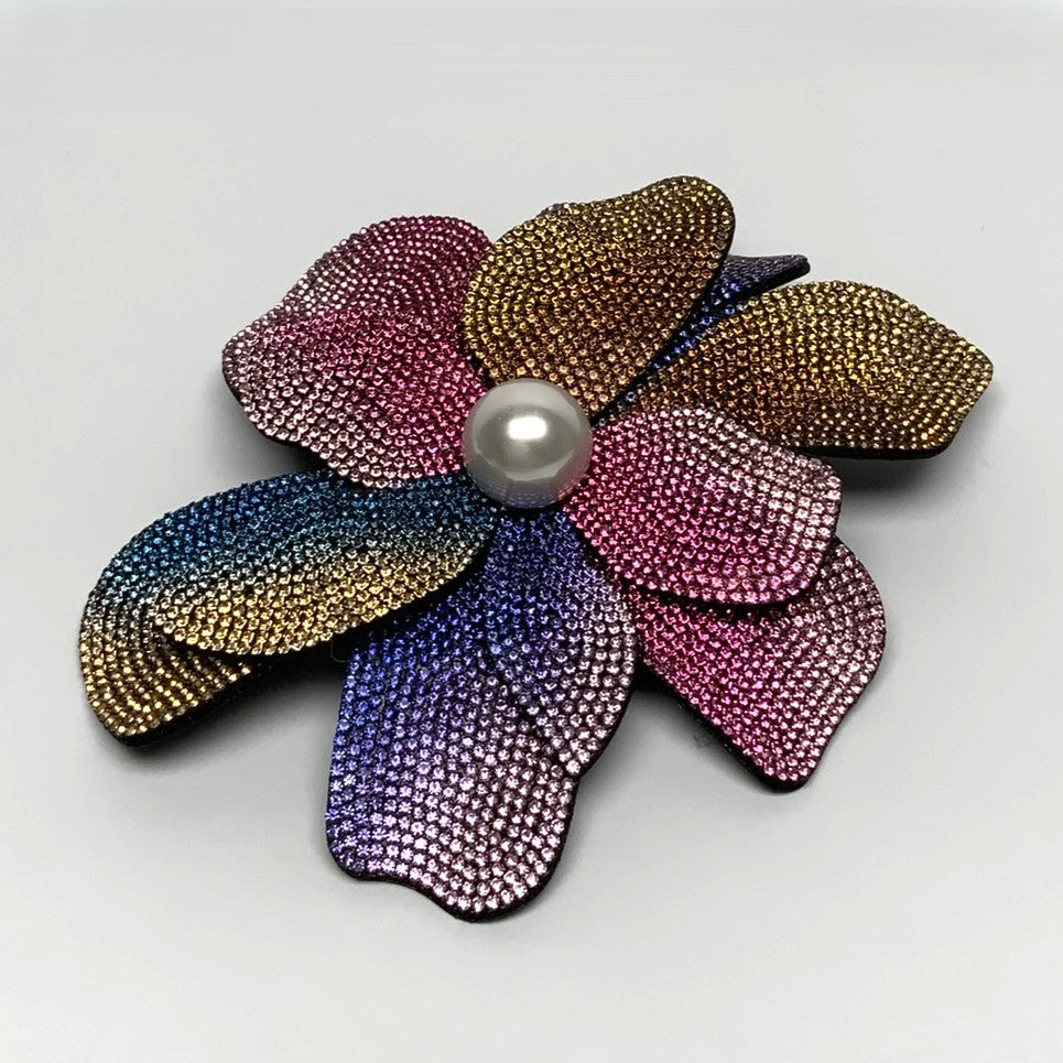 Rhinestone Statement Flower Pin