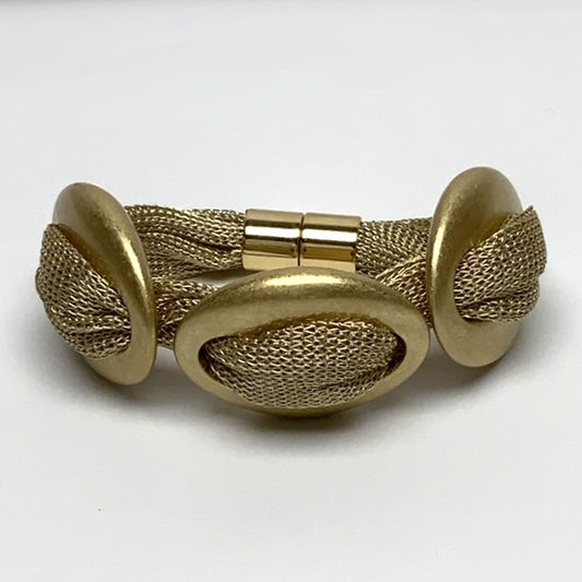 Magnetic Mesh Oval Bracelet