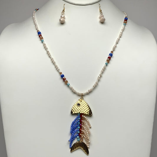 Crystal Fish Necklace