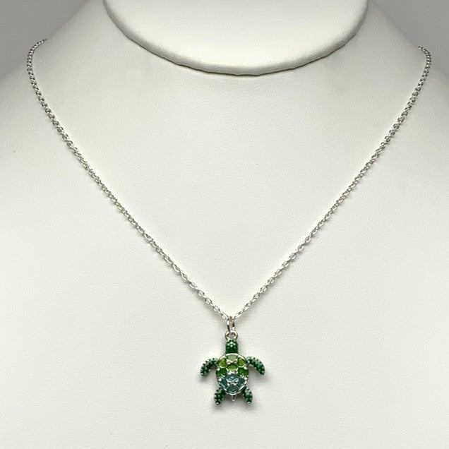 Silver Turtle Necklace