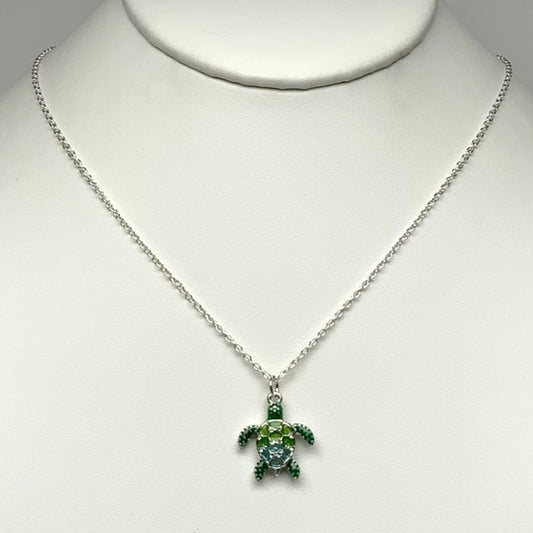 Silver Turtle Necklace