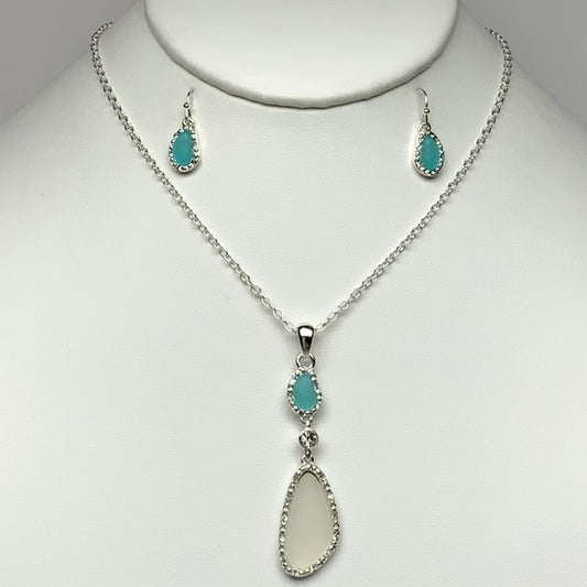 Bling Sea Glass Necklace
