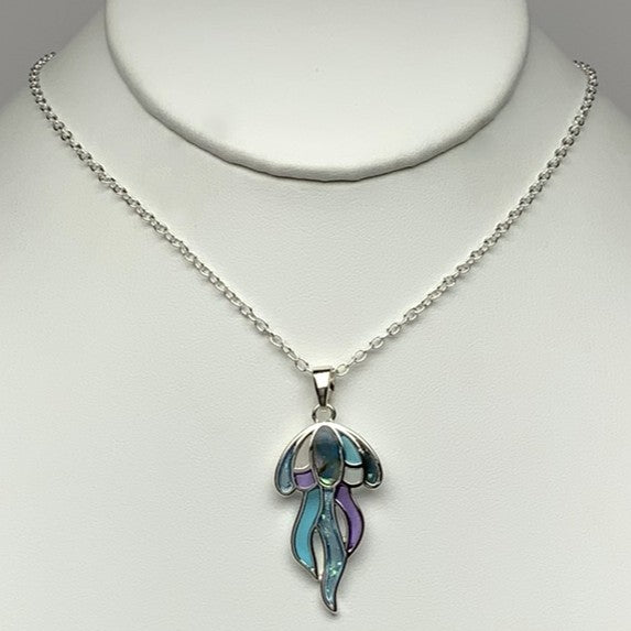 Glass Jellyfish Necklaces