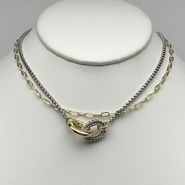 Bling Intertwined Necklace