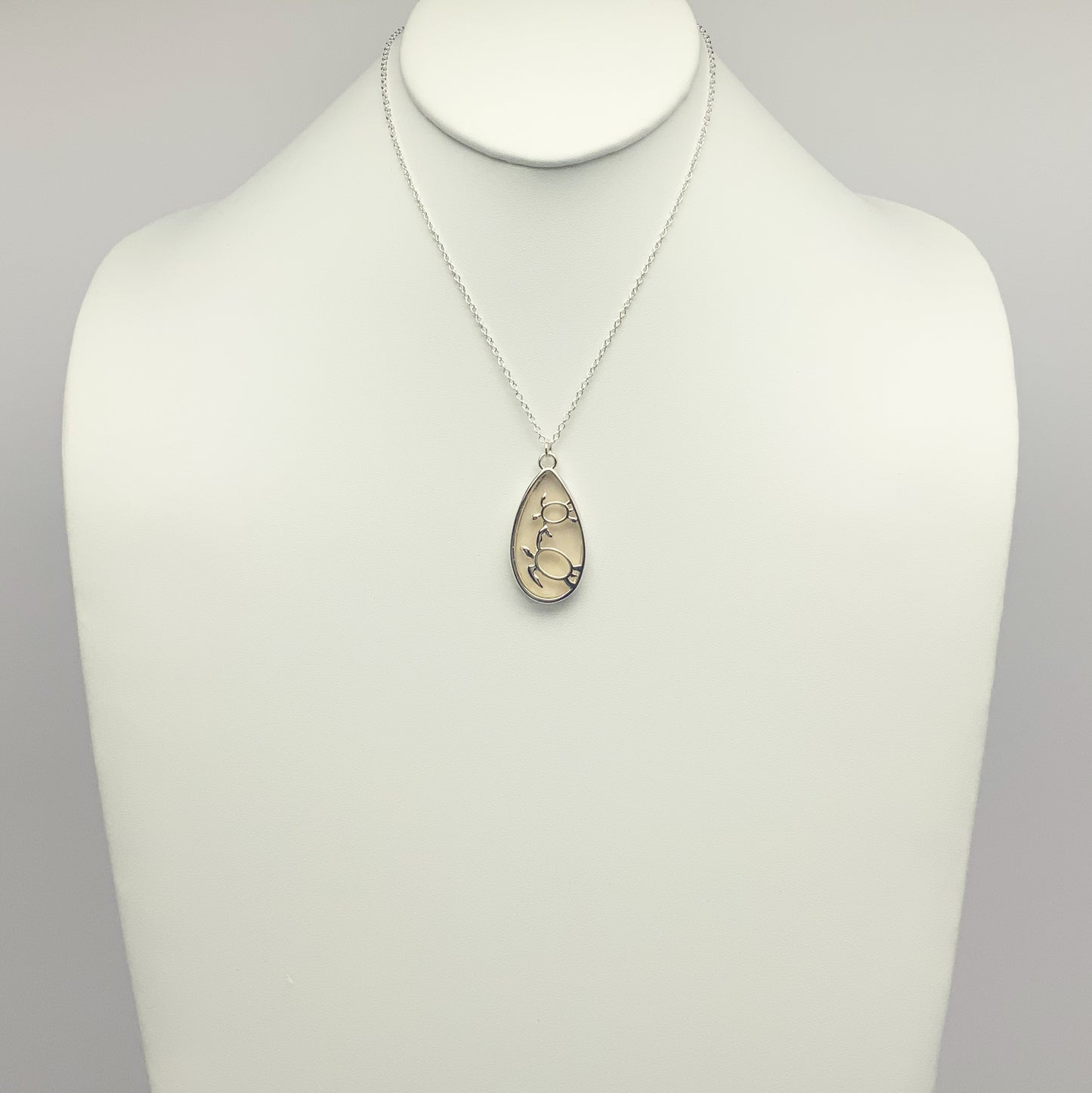 Teardrop Turtle Necklace