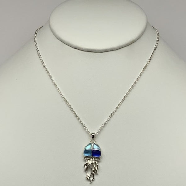 Silver Jellyfish Necklace