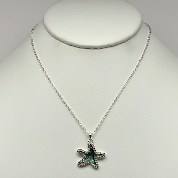 Bling Abalone Star Necklace