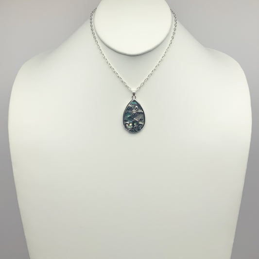 Turtle Teardrop Necklace