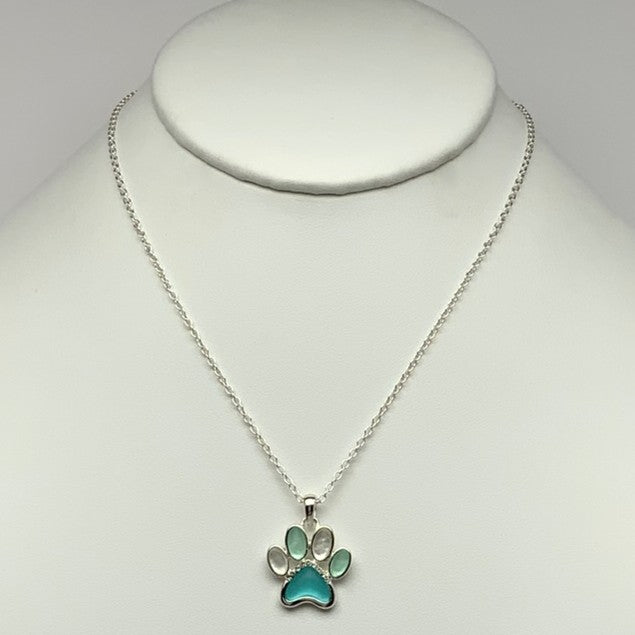 Silver Paw Necklace