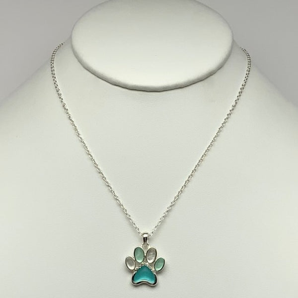 Silver Paw Necklace