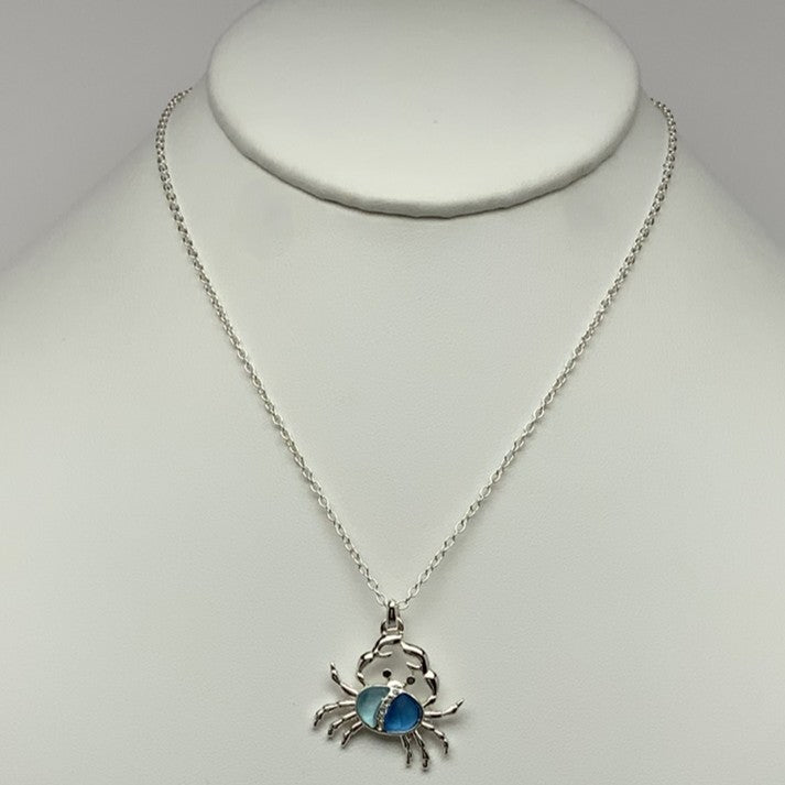 Silver Crab Necklace