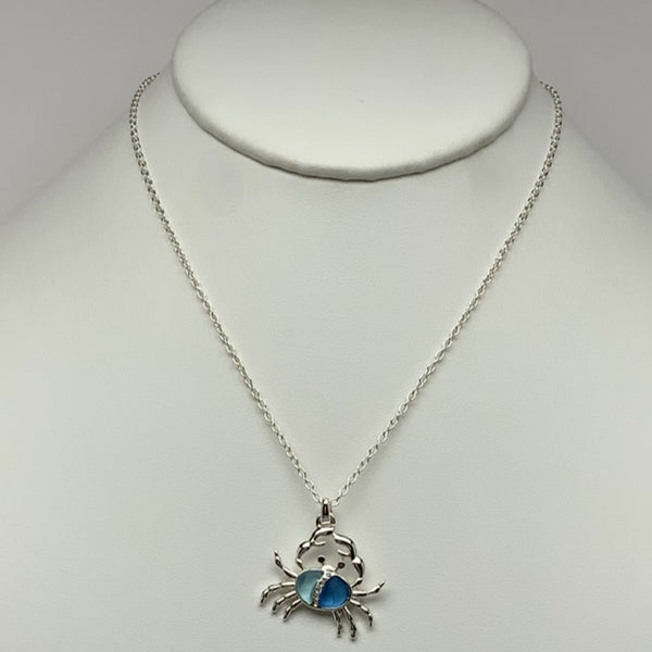 Silver Crab Necklace