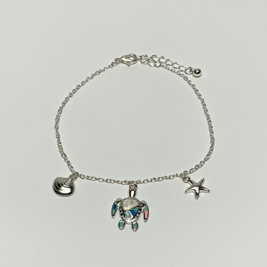 Nautical Turtle Anklet