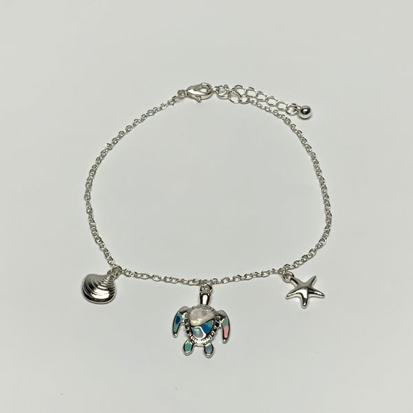 Nautical Turtle Anklet
