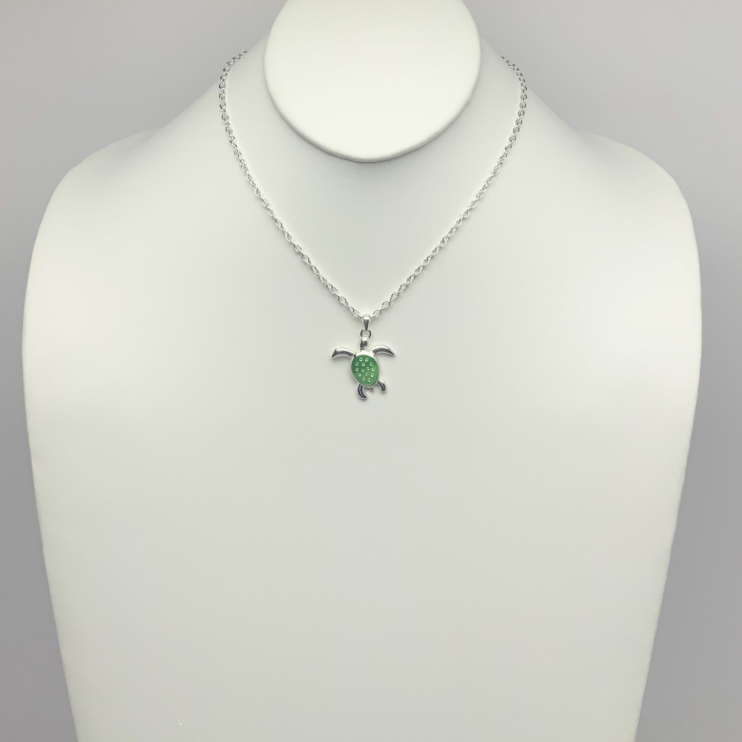 Crystal Turtle Drop Necklace