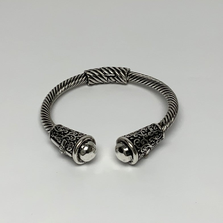 Patterned Silver Cuff