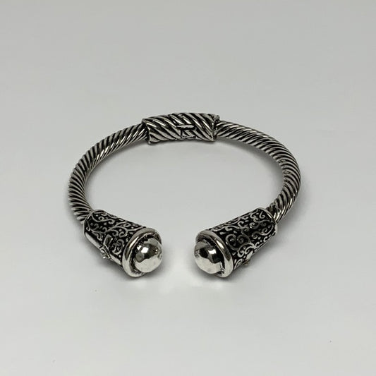 Patterned Silver Cuff