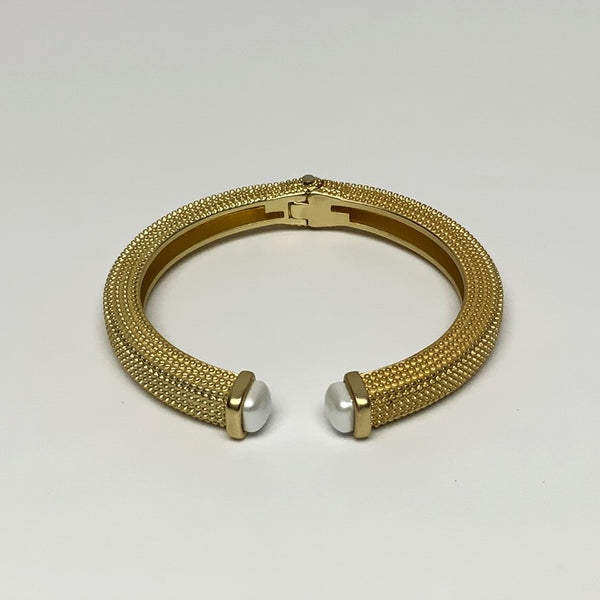 Patterned Gold Cuff