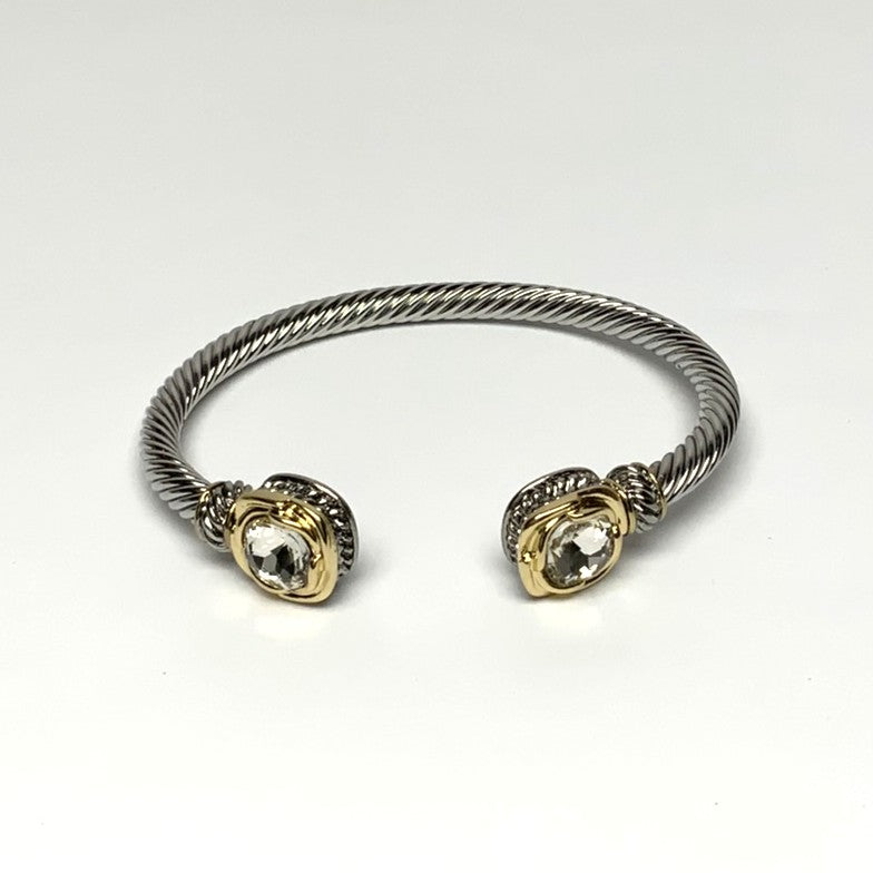 Designer Look Square Cuff Bracelet