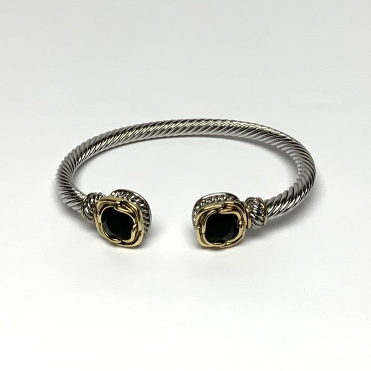 Designer Look Square Cuff Bracelet