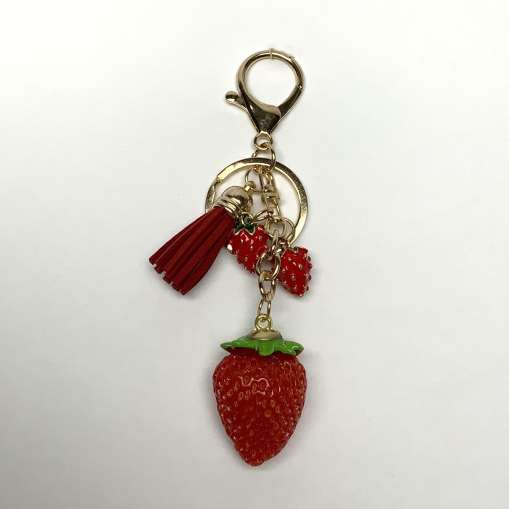 Small Strawberry Keychain