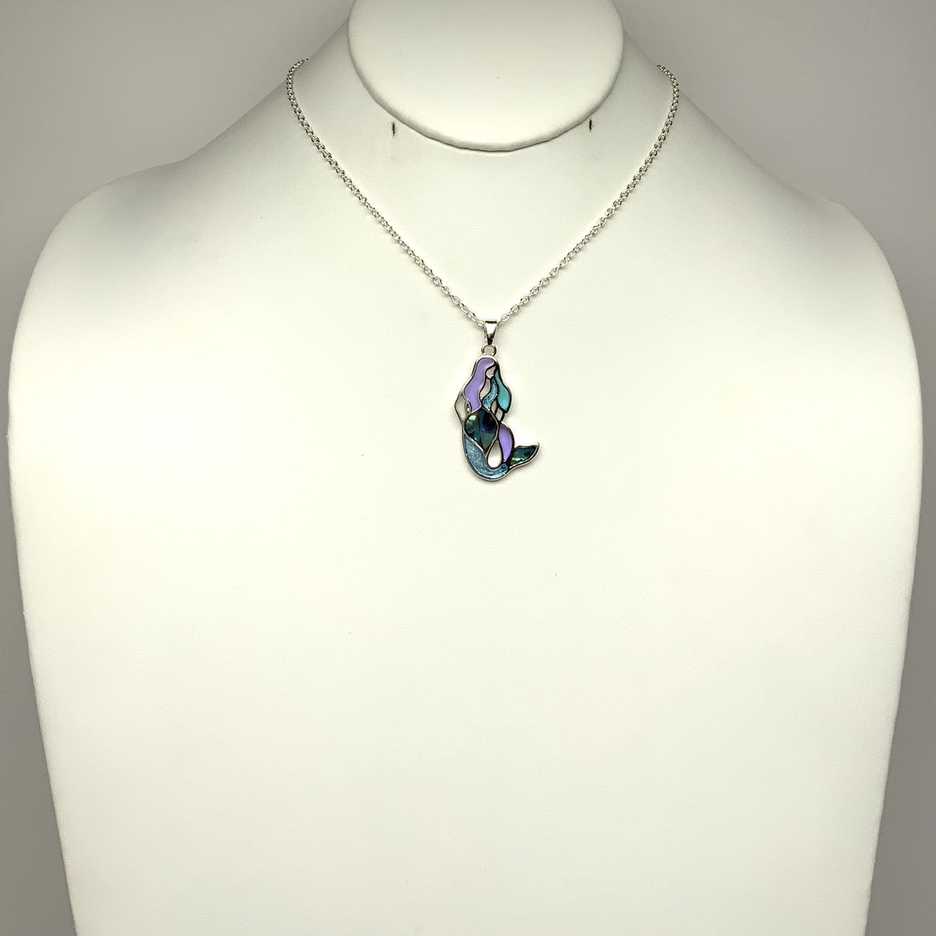 Enamel Mermaid Necklace