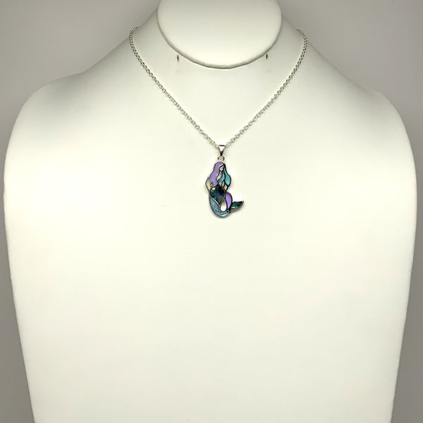 Enamel Mermaid Necklace