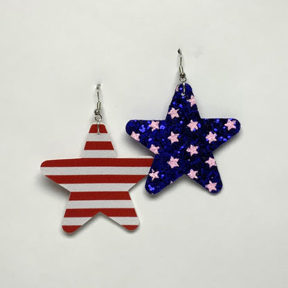 Patriotic Star Earrings