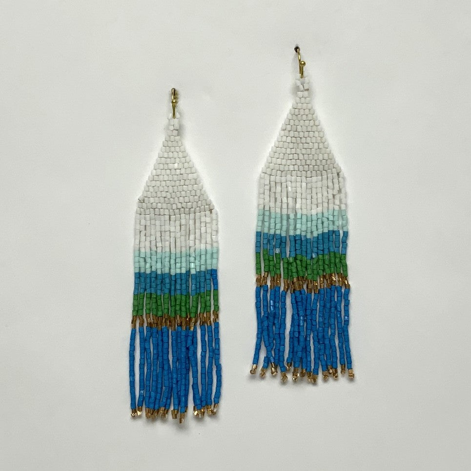 Triangle Tassel Earrings