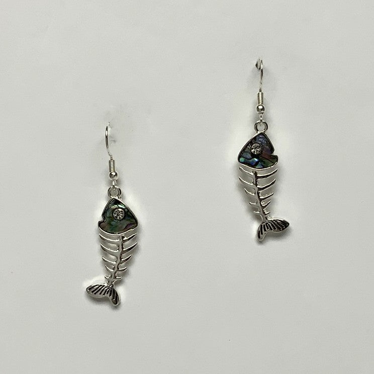 Fish Skeleton Earrings