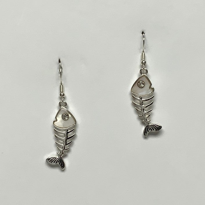 Fish Skeleton Earrings