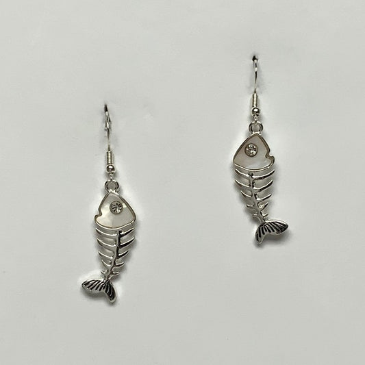 Fish Skeleton Earrings