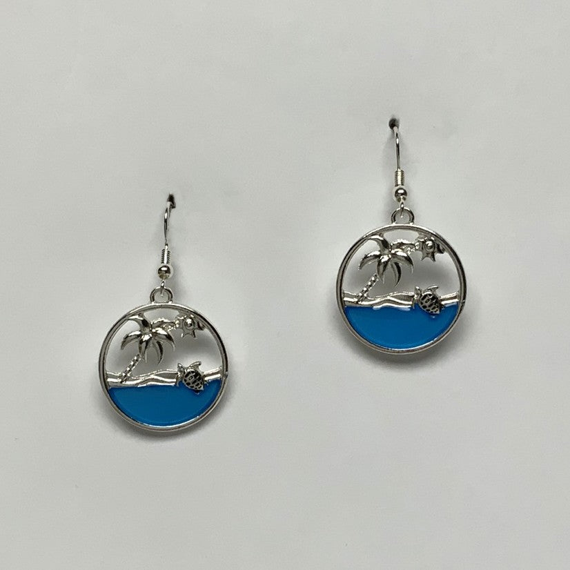 Enamel Beach Earrings
