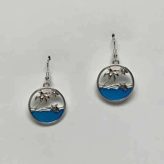 Enamel Beach Earrings