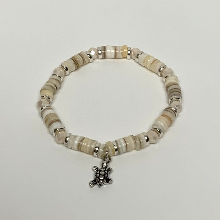 Flat Beaded Turtle Bracelet