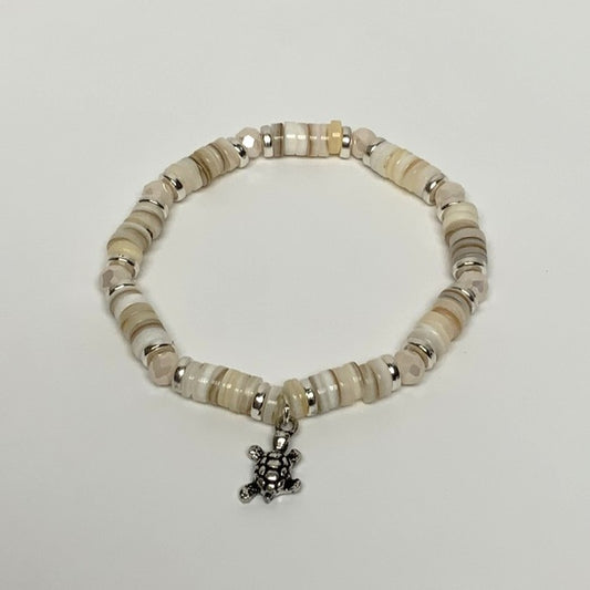 Flat Beaded Turtle Bracelet